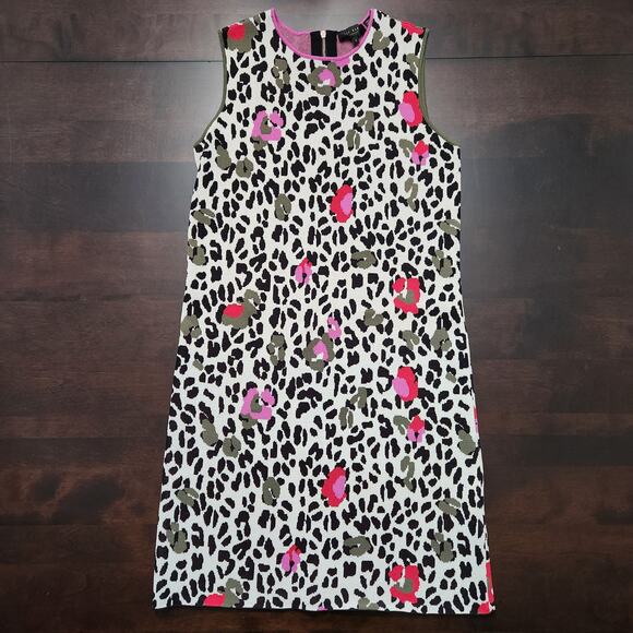 Ted Baker Pheebei Leopard Print Knit Dress Size Ted 1 - US 4 - Picture 1 of 8